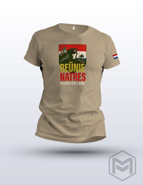 6003 Reünie T-shirt Natres Noord-Holland Sand MV Print Creations