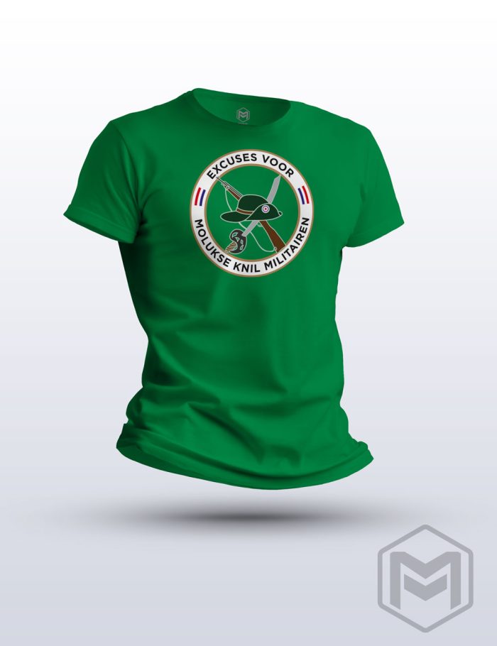 T-Shirt Uni - “Excuses voor Molukse KNIL Militairen”