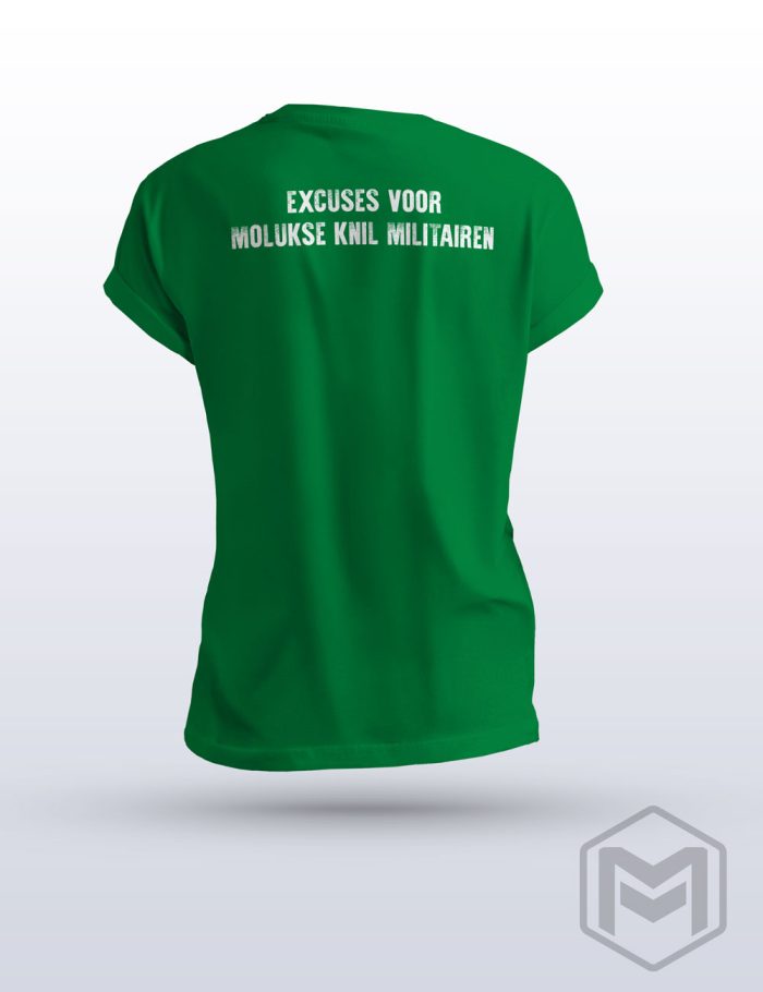 T-Shirt Uni - “Excuses voor Molukse KNIL Militairen” - Afbeelding 2